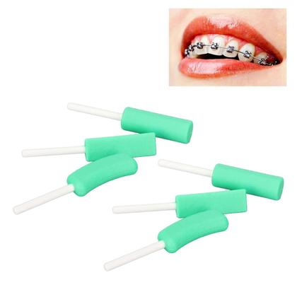 Imagem de Chewies para ortodontia ZJChao Aligner Chewies 6 unidades de hortelã verde