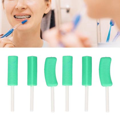 Imagem de Chewies para ortodontia ZJChao Aligner Chewies 6 unidades de hortelã verde