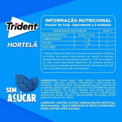 Imagem de Chicle Trident 21un Mondelez Hortela