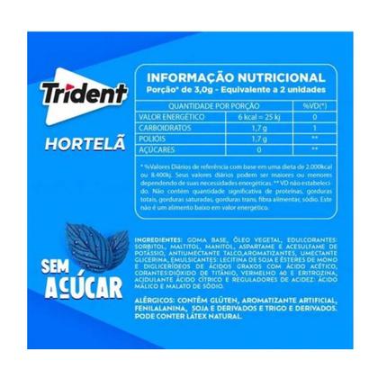 Imagem de Chicle Trident Display C/21un - Sabor Hortelã Menta