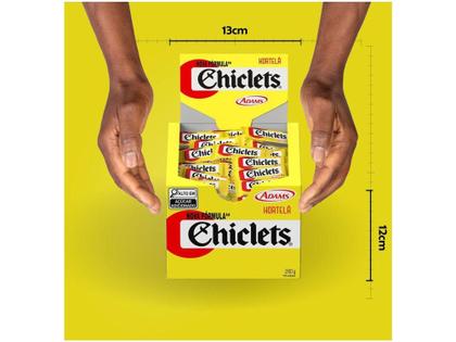 Imagem de Chiclete Adams Chiclets Hortelã - Display com 100 unidades de 2,8g