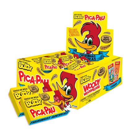 Imagem de Chiclete Buzzy Pica Pau Tutti Frutti c/90 - Riclan