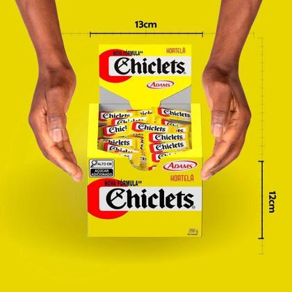 Imagem de Chiclete Chiclets Hortelã 2,8g - Caixa com 100 Unidades