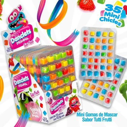 Imagem de Chiclete Danclets Tutti Frutti Display 15x13,5gr
