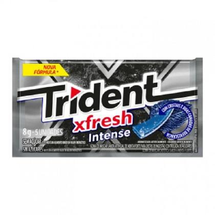 Imagem de Chiclete Goma De Mascar Sabor Fresh Intense Preto Trident 8g