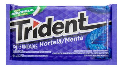 Imagem de Chiclete Goma De Mascar Sabor Hortelã Trident 8g