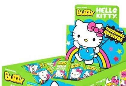 Imagem de Chiclete Hello Kitty Hortelã C/300Un - Buzzy