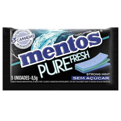 Imagem de Chiclete Mentos 3Pure Fresh Strong Mint c/15 - Perfetti