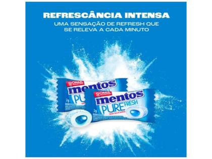 Imagem de Chiclete Mentos Pure Fresh Perfetti Caixa C/60 120g