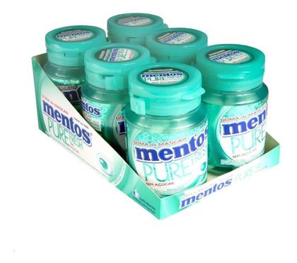 Imagem de CHICLETE MENTOS PURE FRESH POTE 06X56g GOMA WHITERGREEN