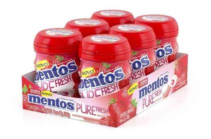 Imagem de CHICLETE MENTOS PURE FRESH POTE 06X56g MORANGO