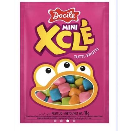Chiclete Mini Xclé Tutti Frutti 11g Caixa C/24unid - 264g - DOCILE ...