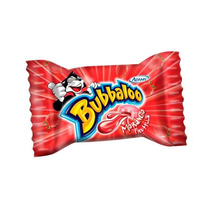 Imagem de Chiclete Morango Bubbaloo 300Gr c/60 unid. - Adams