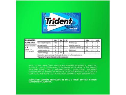 Imagem de Chiclete Trident 5s Hortelã Sem Açúcar