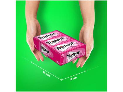 Chiclete Trident 5s Tutti-Frutti Sem Açúcar - Display com 21 Unidades de 8g Imagem de Chiclete Trident 5s Tutti-Frutti Sem Açúcar