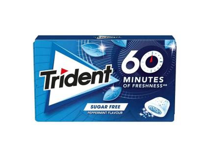 Chiclete Trident 60 Minutes Peppermint Importado 20g Imagem de Chiclete Trident 60 Minutes Peppermint Importado 20g