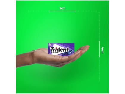 Chiclete Trident Blueberry 25,2g Imagem de Chiclete Trident Blueberry 25,2g