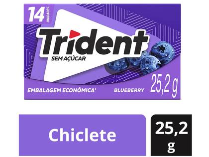 Chiclete Trident Blueberry 25,2g Imagem de Chiclete Trident Blueberry 25,2g