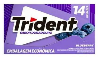 Chiclete Trident Blueberry Com 25,2g - Mondelez Imagem de Chiclete Trident Blueberry Com 25,2g
