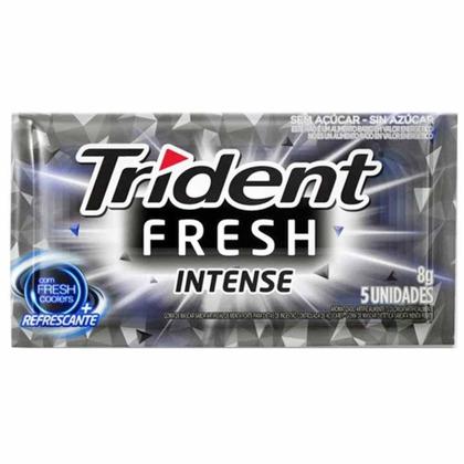 Chiclete Trident Fresh Intense Mondelez 21 Unidades Imagem de Chiclete Trident Fresh Intense Mondelez 21 Unidades