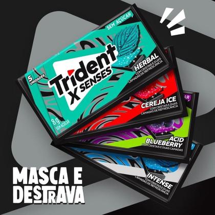 Imagem de Chiclete Trident Herbal Fresh sem Açúcar - Caixa com 21 Unidades