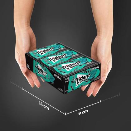 Chiclete Trident Herbal Fresh sem Açúcar - Caixa com 21 Unidades Imagem de Chiclete Trident Herbal Fresh sem Açúcar - Caixa com 21 Unidades