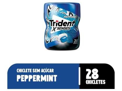 Chiclete Trident Hortelã Peppermint X Senses DP 54g C/ 6unid Imagem de Chiclete Trident Hortelã Peppermint X Senses DP 54g C/ 6unid