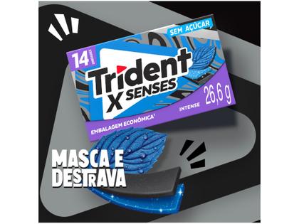 Chiclete Trident Intense 25,2g Imagem de Chiclete Trident Intense 25,2g