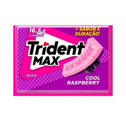 Imagem de Chiclete Trident Max Cool Raspberry 2x Maior - Pack 14 Unidades