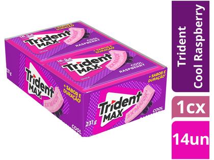 Chiclete Trident Max Cool Raspberry Display com 14 Unidades de 16,5g Imagem de Chiclete Trident Max Cool Raspberry Display com 14 Unidades de 16,5g
