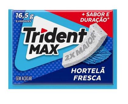 Imagem de Chiclete Trident Max Hortelã Fresca 2x Maior C/14 unidades