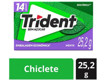 Chiclete Trident Menta 25,2g Imagem de Chiclete Trident Menta 25,2g