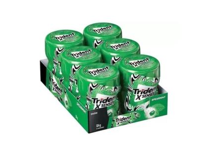 Imagem de Chiclete Trident Menta Spearmint X Senses Dp C/ 6uni 54g