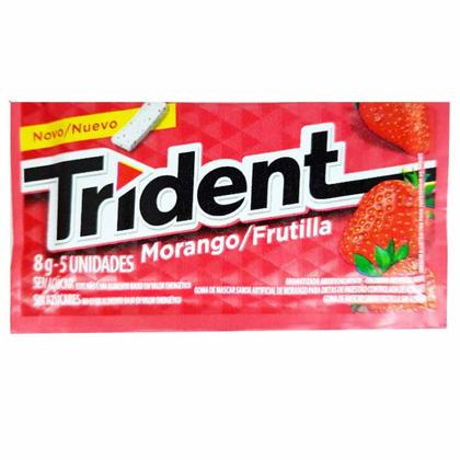 Chiclete Trident Morango Modelez 21 Unidades - MONDELEZ Imagem de Chiclete Trident Morango Modelez 21 Unidades