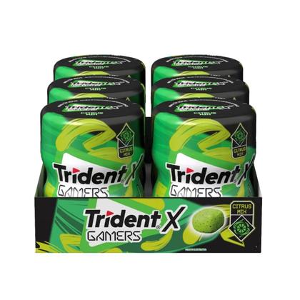 Imagem de Chiclete Trident Pote X Gamers Citrus Mix Zero Açúcar - 6 Unidades 48,3g
