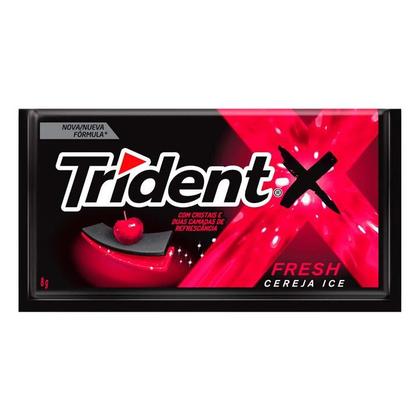 Chiclete Trident Sabor Fresh Cereja Ice - Display 168G - mondelez Imagem de Chiclete Trident Sabor Fresh Cereja Ice - Display 168G