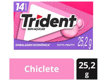 Chiclete Trident Tutti Frutti 25,2g Imagem de Chiclete Trident Tutti Frutti 25,2g