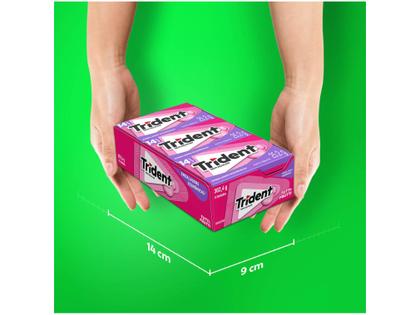 Chiclete Trident Tutti-Frutti Sem Açúcar - Display com 12 Unidades de 25,2g Imagem de Chiclete Trident Tutti-Frutti Sem Açúcar