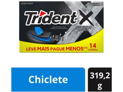 Imagem de Chiclete Trident X 14s Fresh - Display com 12 Unidades de 26,6g