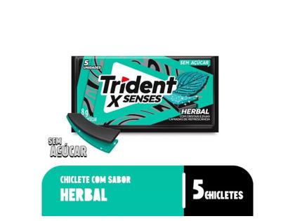 Imagem de Chiclete Trident X Senses Herbal C/ 21unid 168g
