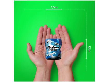 Chiclete Trident X Senses Hortelã 54g Imagem de Chiclete Trident X Senses Hortelã 54g