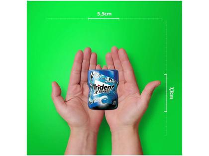 Chiclete Trident XSenses Hortelã Sem Açúcar Display com 6 Unidades de 54g Imagem de Chiclete Trident XSenses Hortelã Sem Açúcar Display com 6 Unidades de 54g