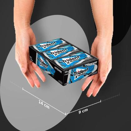 Chiclete Trident XSenses Intense 8g - Caixa com 21 Unidades