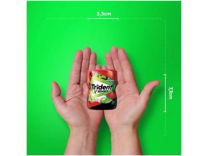 Chiclete Trident XSenses Morango Lime Sem Açúcar - Display com 6 Unidades de 54g Imagem de Chiclete Trident XSenses Morango Lime Sem Açúcar - Display com 6 Unidades de 54g