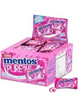 Imagem de Chicletes Mentos Pure Fruit TuttiFrutti Perfetti com 60 unidades