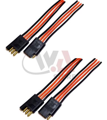 Imagem de Chicote 4 Vias Fio 1 Mm Preto E Vermelho