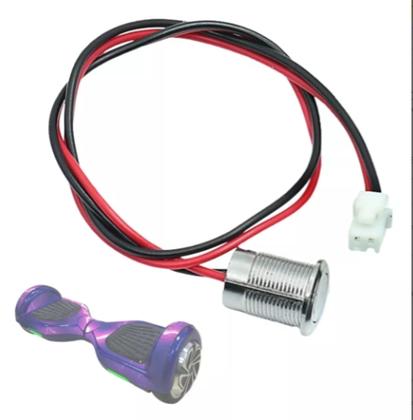 Imagem de Chicote Conector De Carga Com 2 Fios - 3 Pinos Para Hoverboard