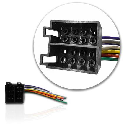 Imagem de Chicote Conector ISO Universal 16 Vias Macho Radio Carro