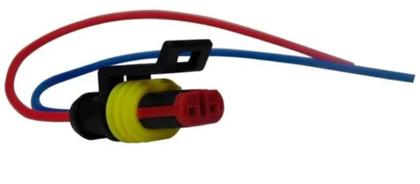 Imagem de Chicote Conector Plug 2 vias para Soquete Lanterna Sensor Temperatura Bico Injetor Fiat GM Envio Já