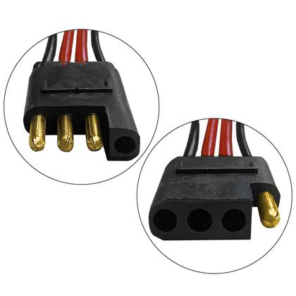 Imagem de Chicote Conector Plug 4 Vias 4mm Falantes Caixas 2 Unidades